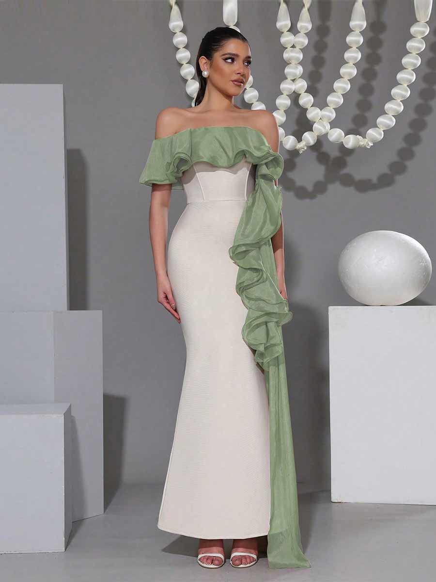 Indira One Shoulder Maxi Dress