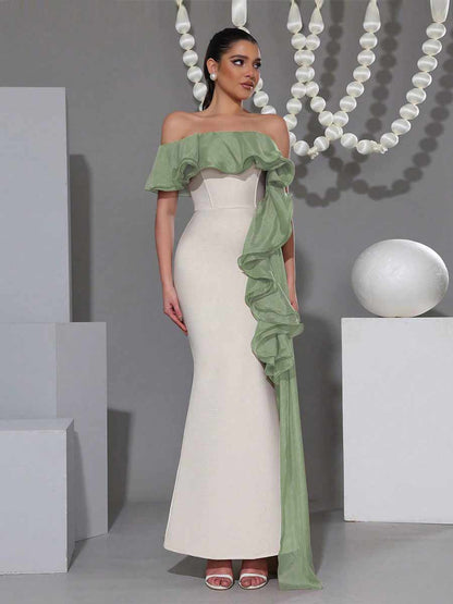 Indira One Shoulder Maxi Dress