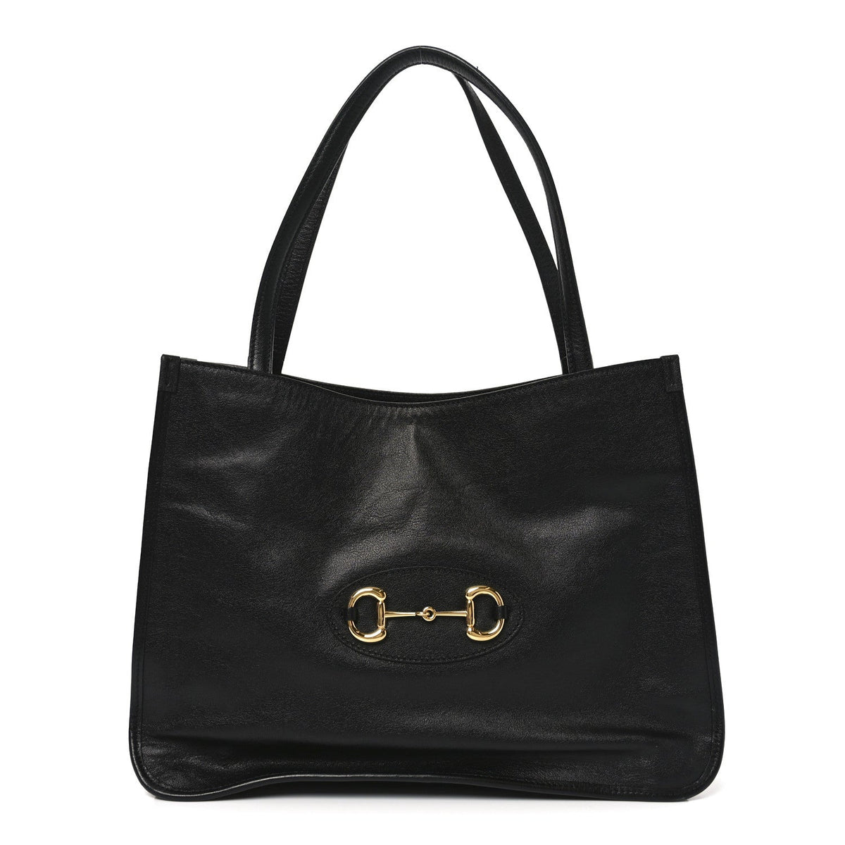 New Sakai Calfskin Lux Horsebit 1955 Tote Bag Black