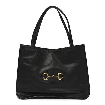 New Sakai Calfskin Lux Horsebit 1955 Tote Bag Black