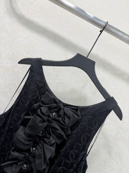 CC Vest Dress Jacquard Silk 353057