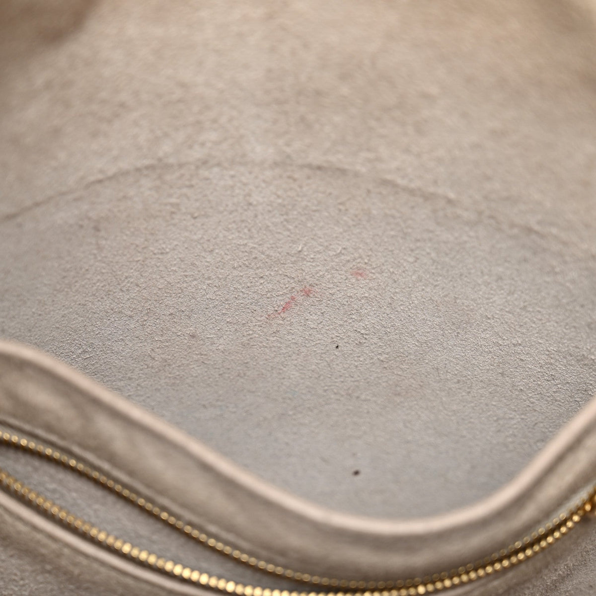 Soft Grained Calfskin Small Sangle Bucket Bag Light Taupe