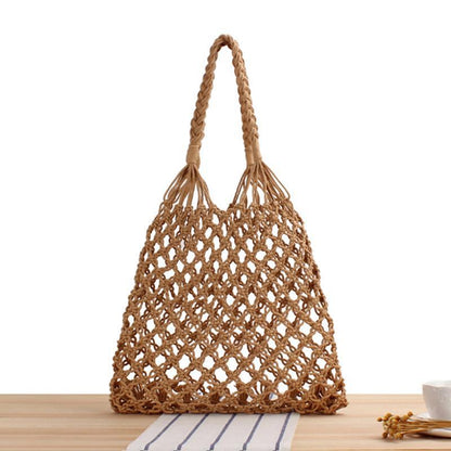 Crochet Market Bag Hollow Mesh Woven Bag