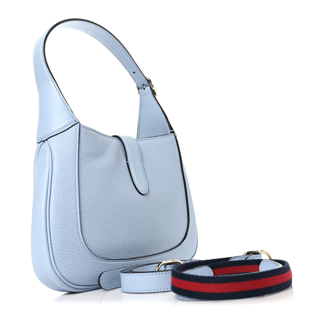 Grained Calfskin Mini Jackie 1961 Hobo Light Blue