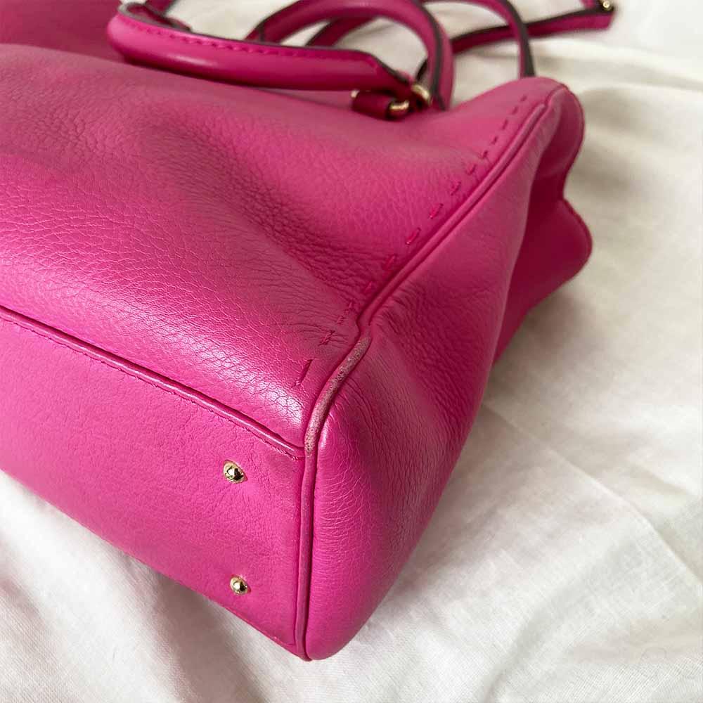 Carolina Herrera Pink Small Shopper Tote Bag