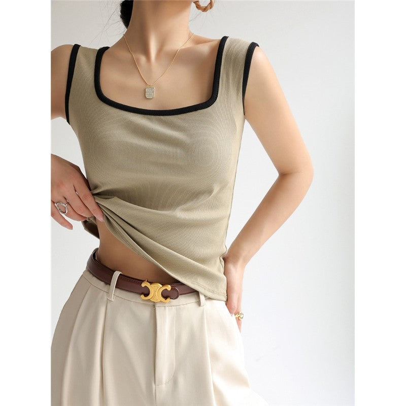 The Little Knitted Camisole With V Neck