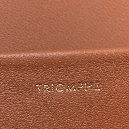 Triomphe Canvas Calfskin Medium Triomphe Bag Tan
