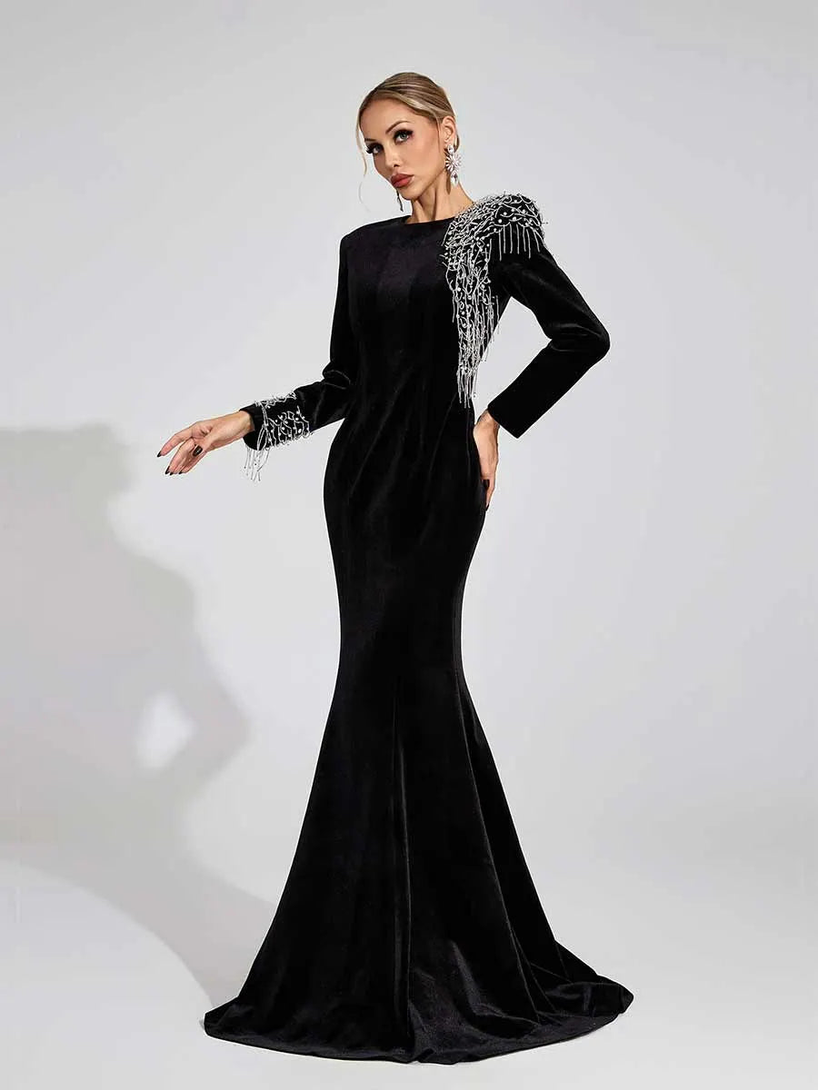 Azalea Beaded Maxi Dress