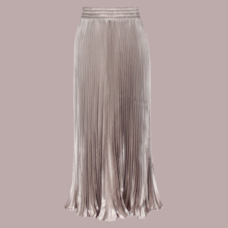 Long Accordion Pleated Skirt