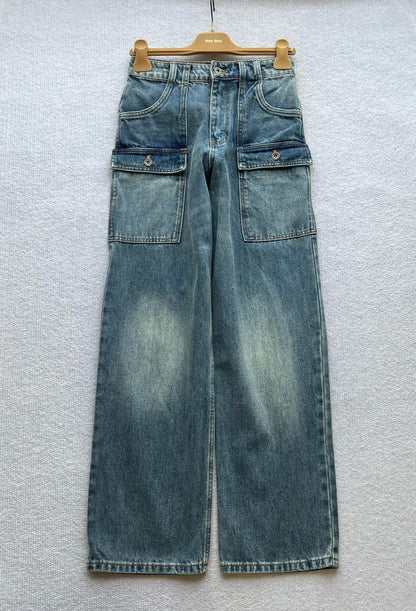 Miumiu 2026 Denim Jeans Blue Cotton 356328