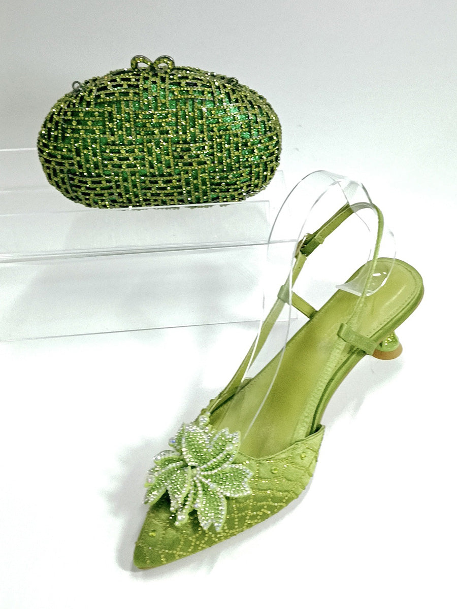 Ayla Crystal Gemstone High Heels
