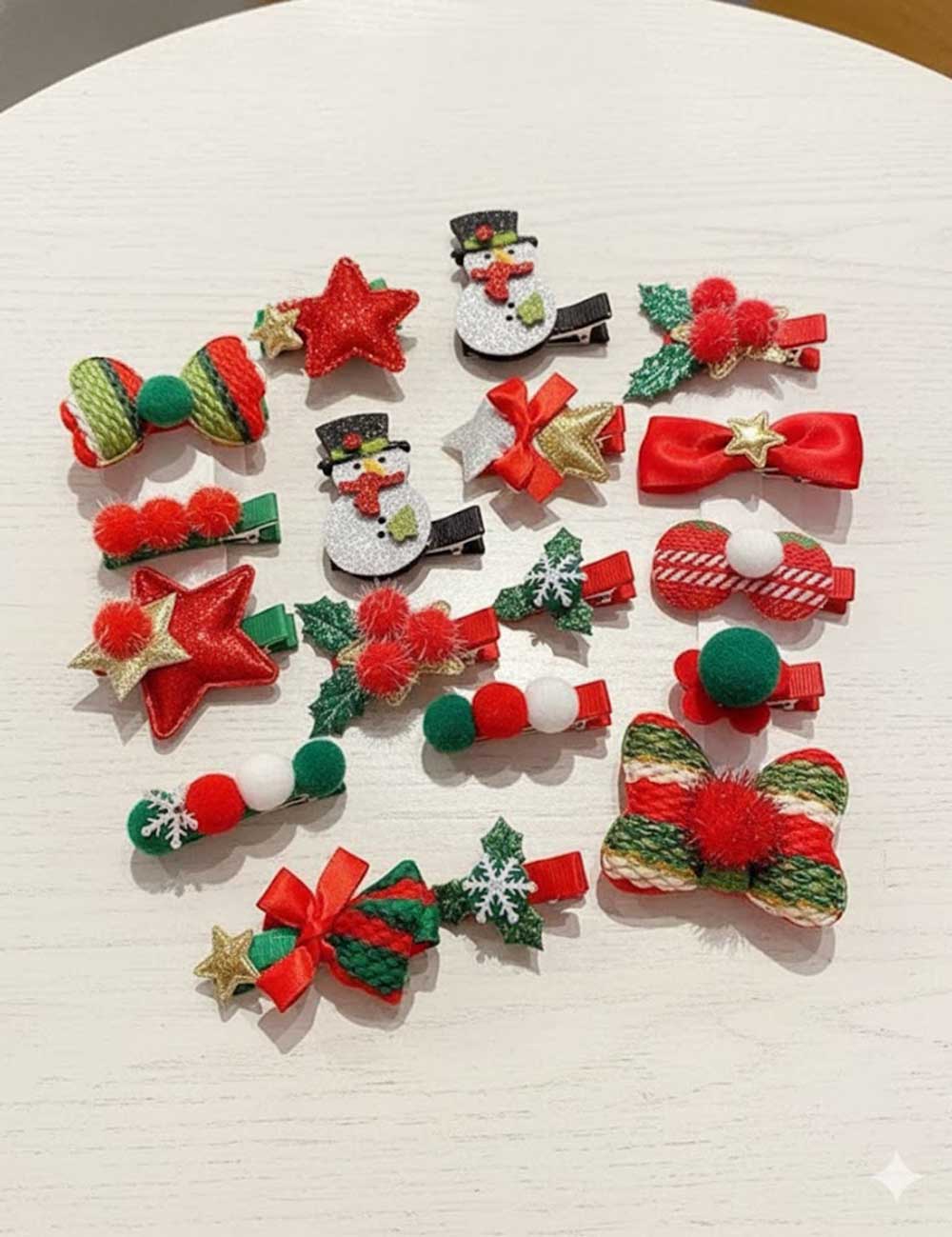 Cute Reindeer Christmas Theme Hair Clip