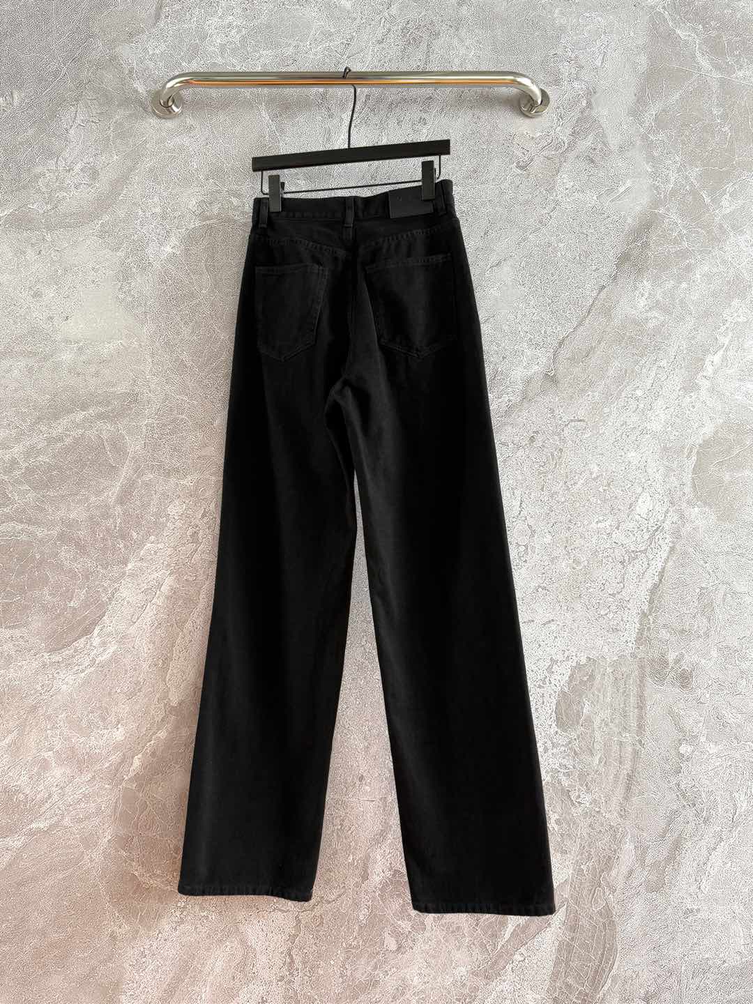 YSL Black Straight Jeans cotton