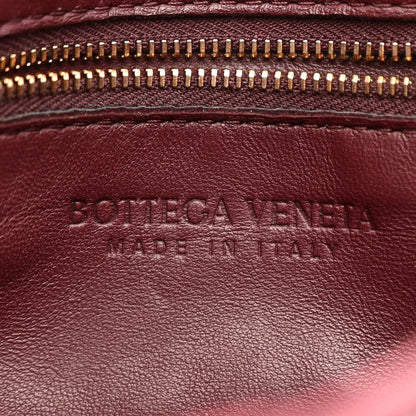Grained Calfskin Maxi Intrecciato Cassette Crossbody Bag Bordeaux