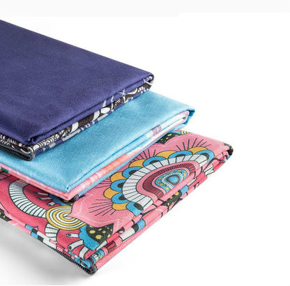 Portable Yoga Towel Non-Slip Sweat Towel Machine Wash Professional Women Lengthening And Widening Yoga Mat Cloth Fitness Blanket