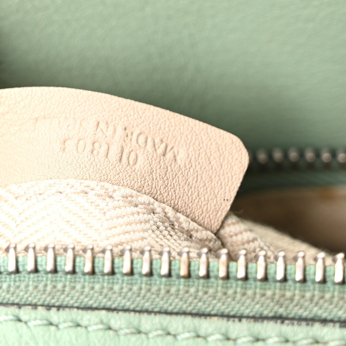 Calfskin Medium Gingham Puzzle Bag Lime
