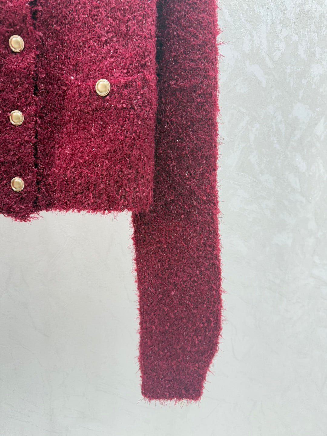 Chanel 2025 Cardigan Red Wool 716309