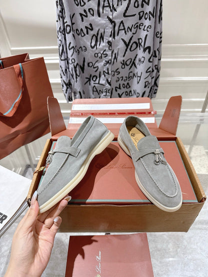 LP Summer Charms Walk Loafers Grey Suede 565864