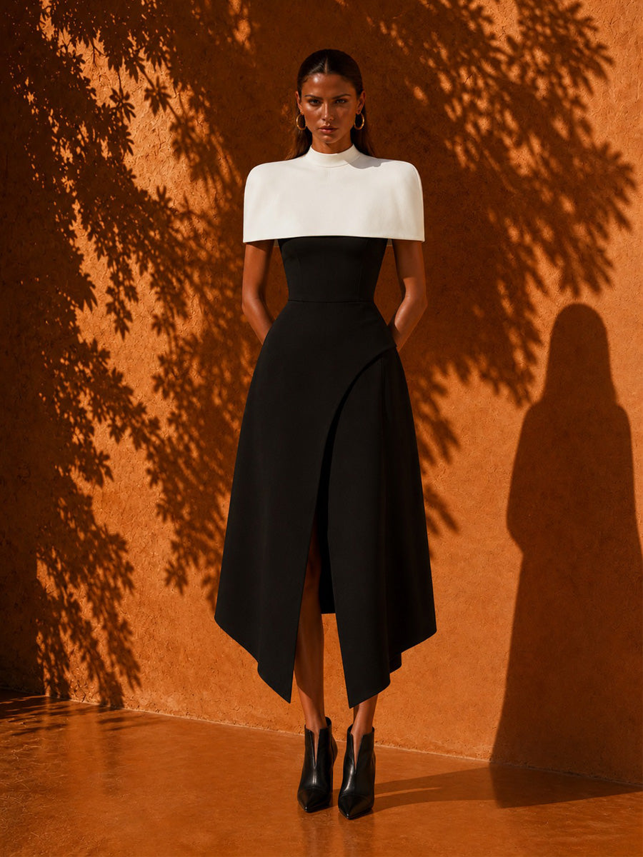 Celia Elegant Slit Midi Dress