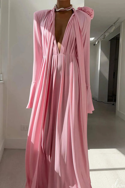 Milana Flower Trim Maxi Dress