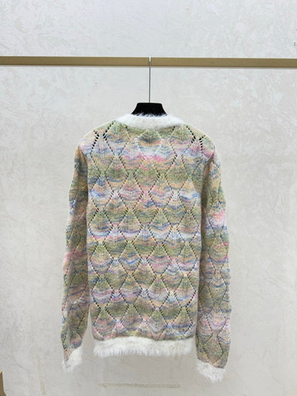 CC 26 Clover Cardigan Multicolor Wool 830605