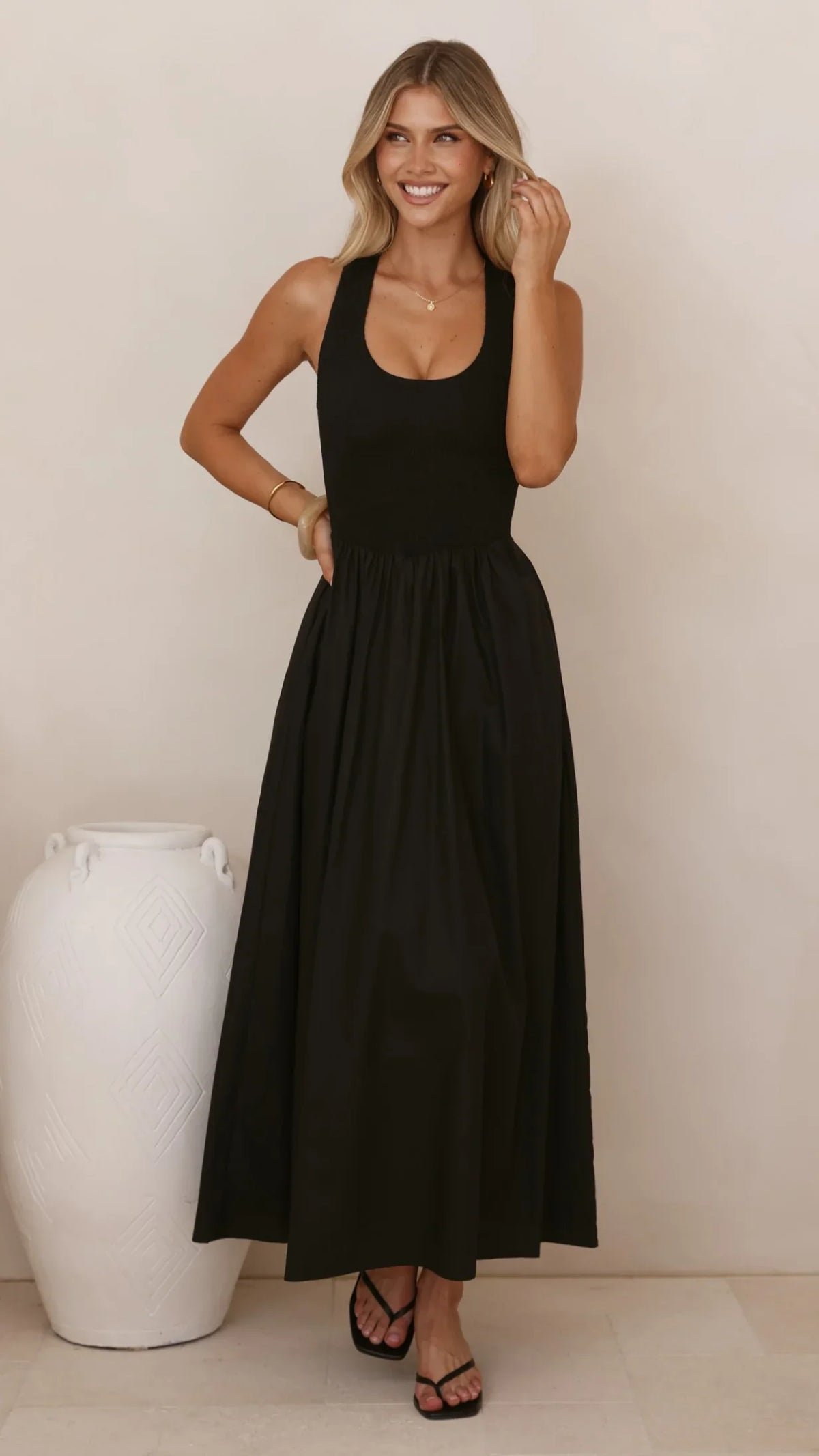 Maia Maxi Dress - Black