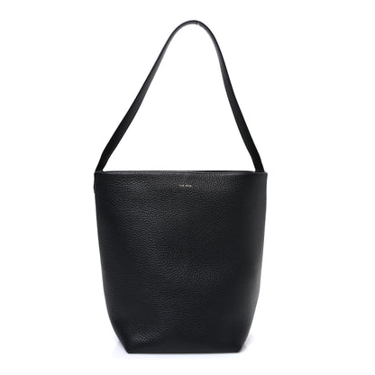 Grained Calfskin Medium N/S Park Tote Black