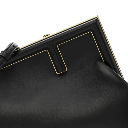 Shiny Nappa Small Fendi First Black