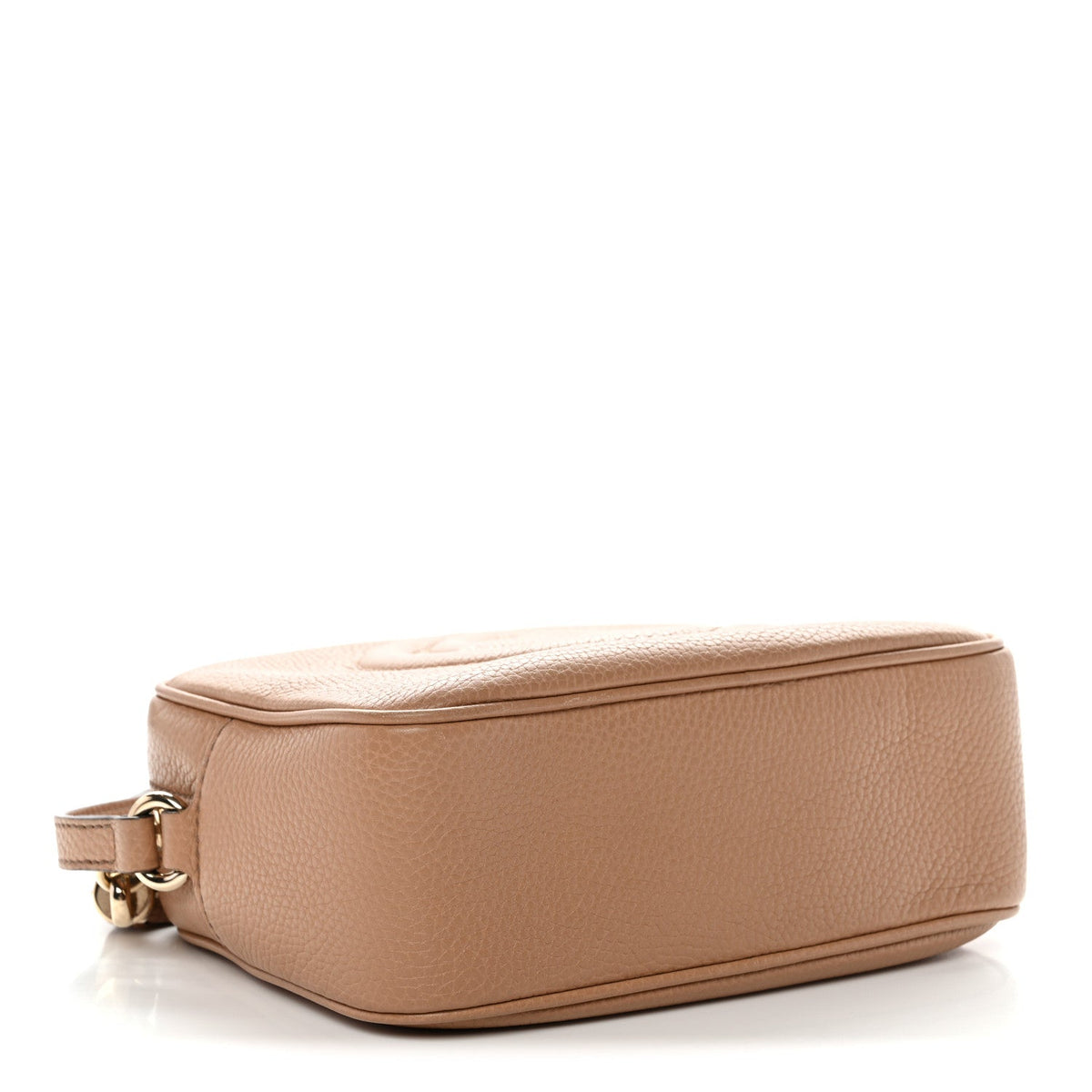 Pebbled Calfskin Small Soho Disco Bag Camelia