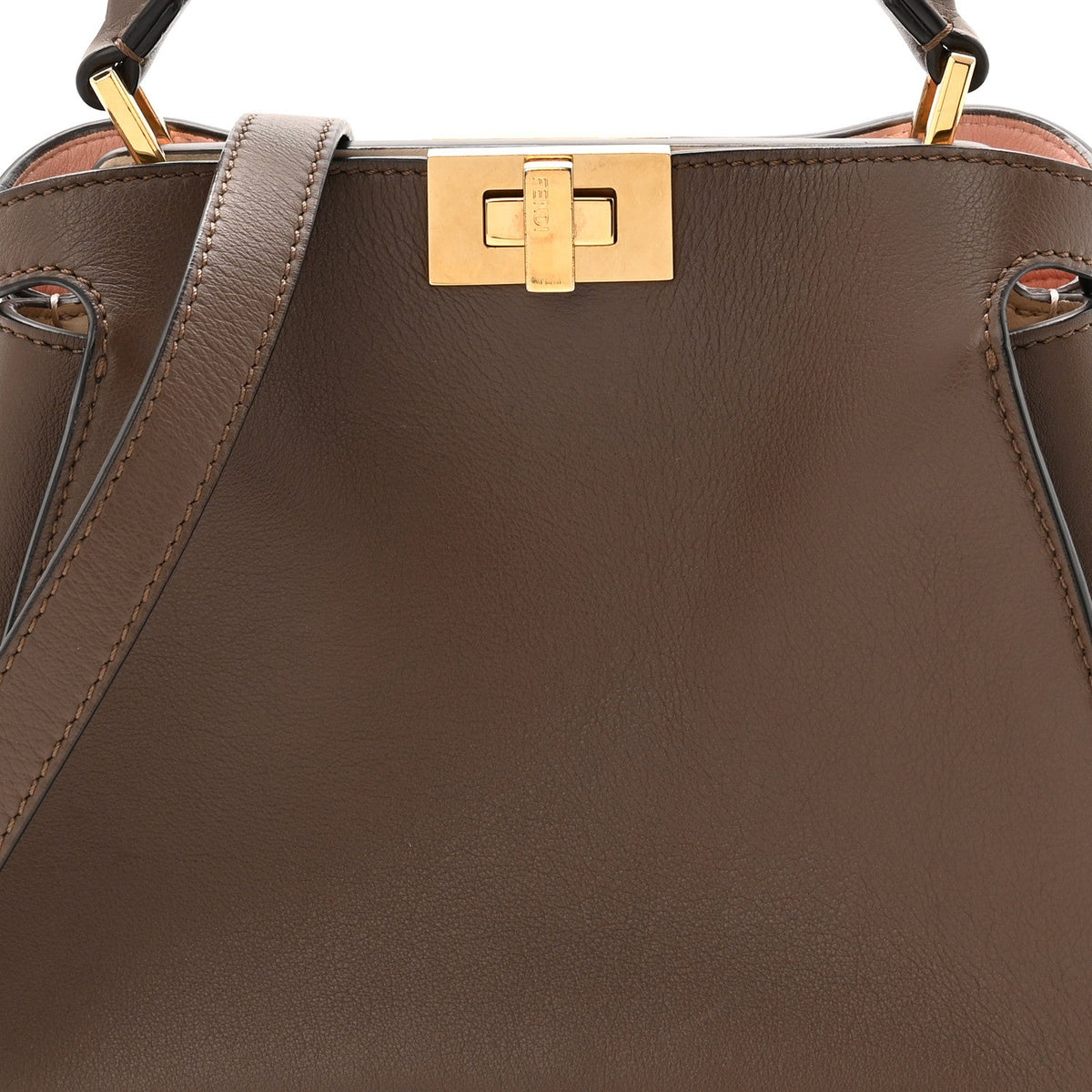 Vitello Tahiti Burro Bi-Color Medium Peekaboo Iconic Essentially Satchel Maya Camelia Confetto