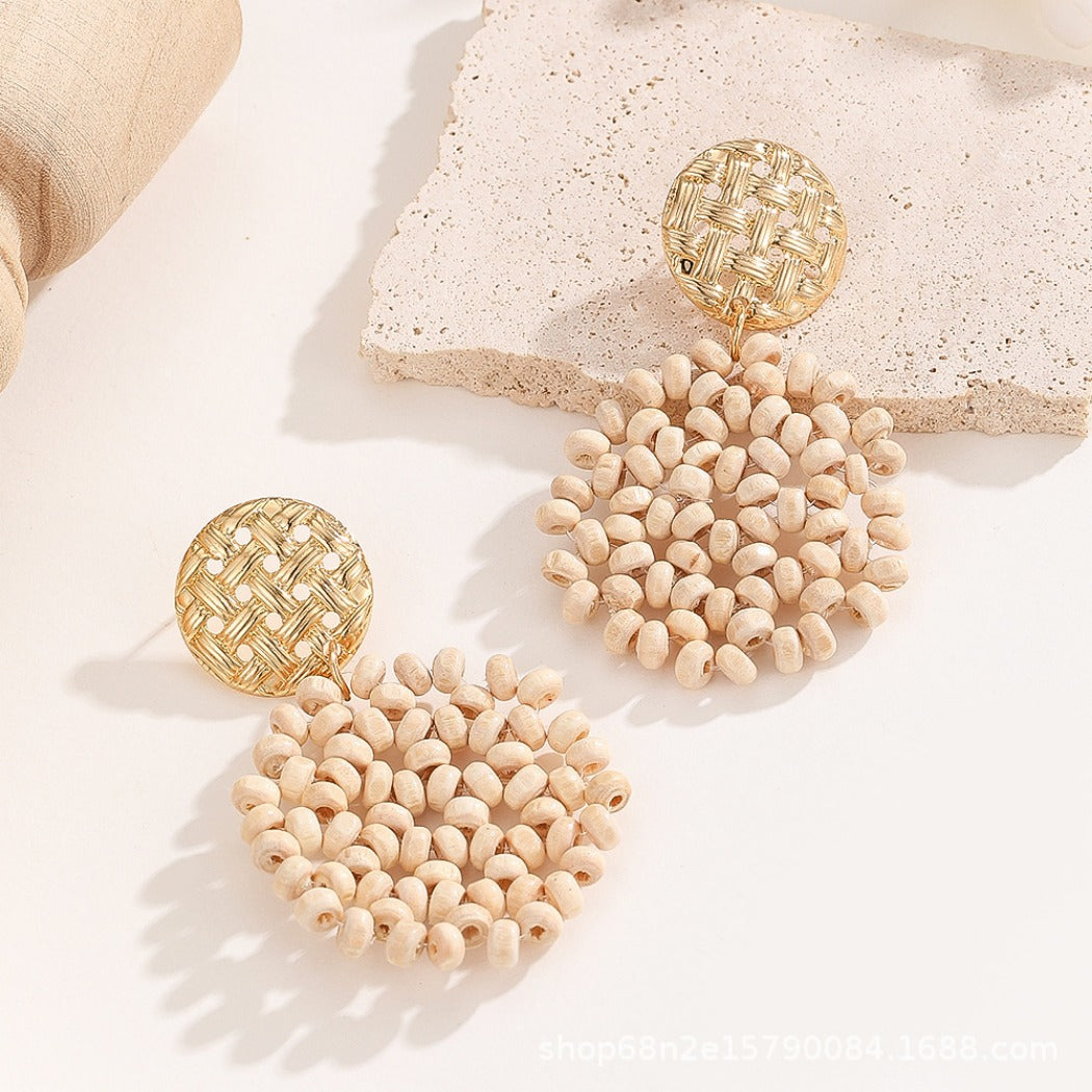 Earwish - Bamboo Bead Earrings - Sweet and Colorful