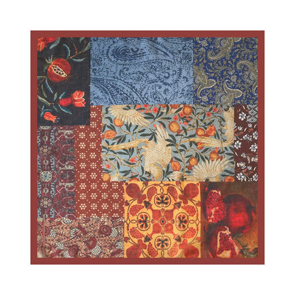Scarvii - 27.5" Boho Paisley Print Scarf - Vintage &amp; Light