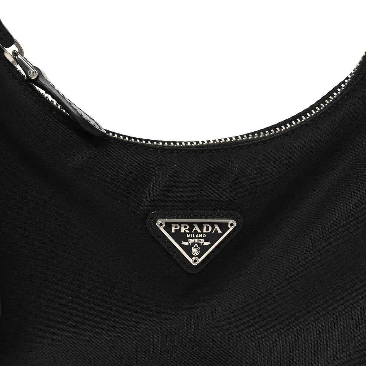 Tessuto Nylon Saffiano Mini Re-Edition 2005 Bag Black