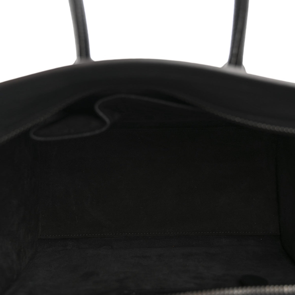 Drummed Calfskin Micro Luggage Black