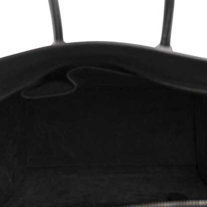 Drummed Calfskin Micro Luggage Black