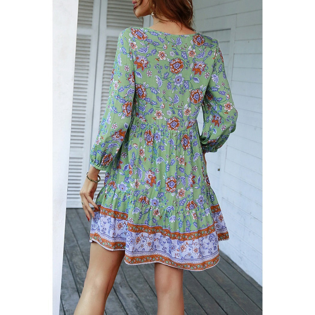 Troposa - Boho V-Neck Dress With Tassels - Chic &amp; Sweet