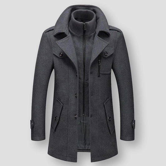 Sky Madrid Wool Trench Coat