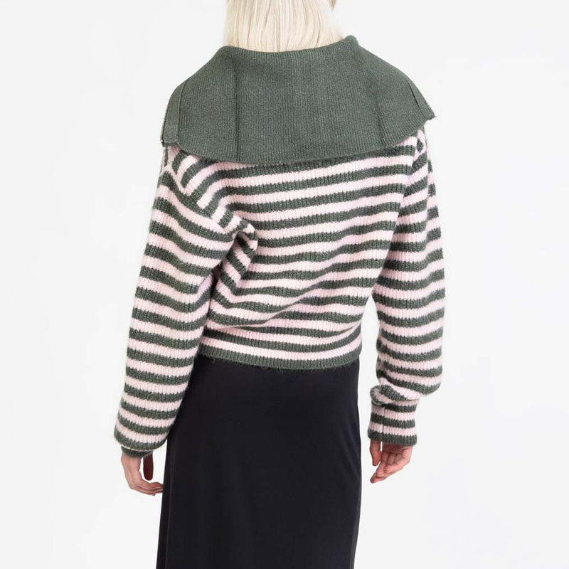 Fall Chunky Knit Open Front Zipper Cardigan