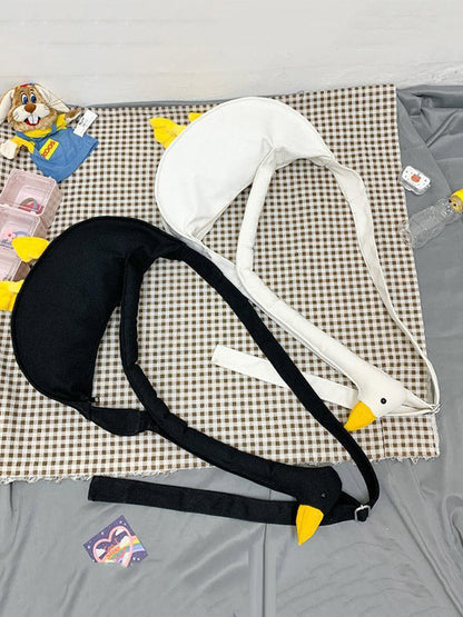 Stylish Contrast Color Duck Canvas Shoulder Bag Accessories