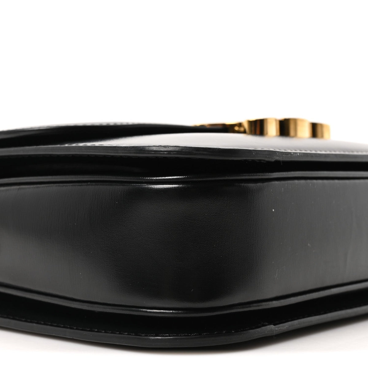 Shiny Calfskin Medium Triomphe Black