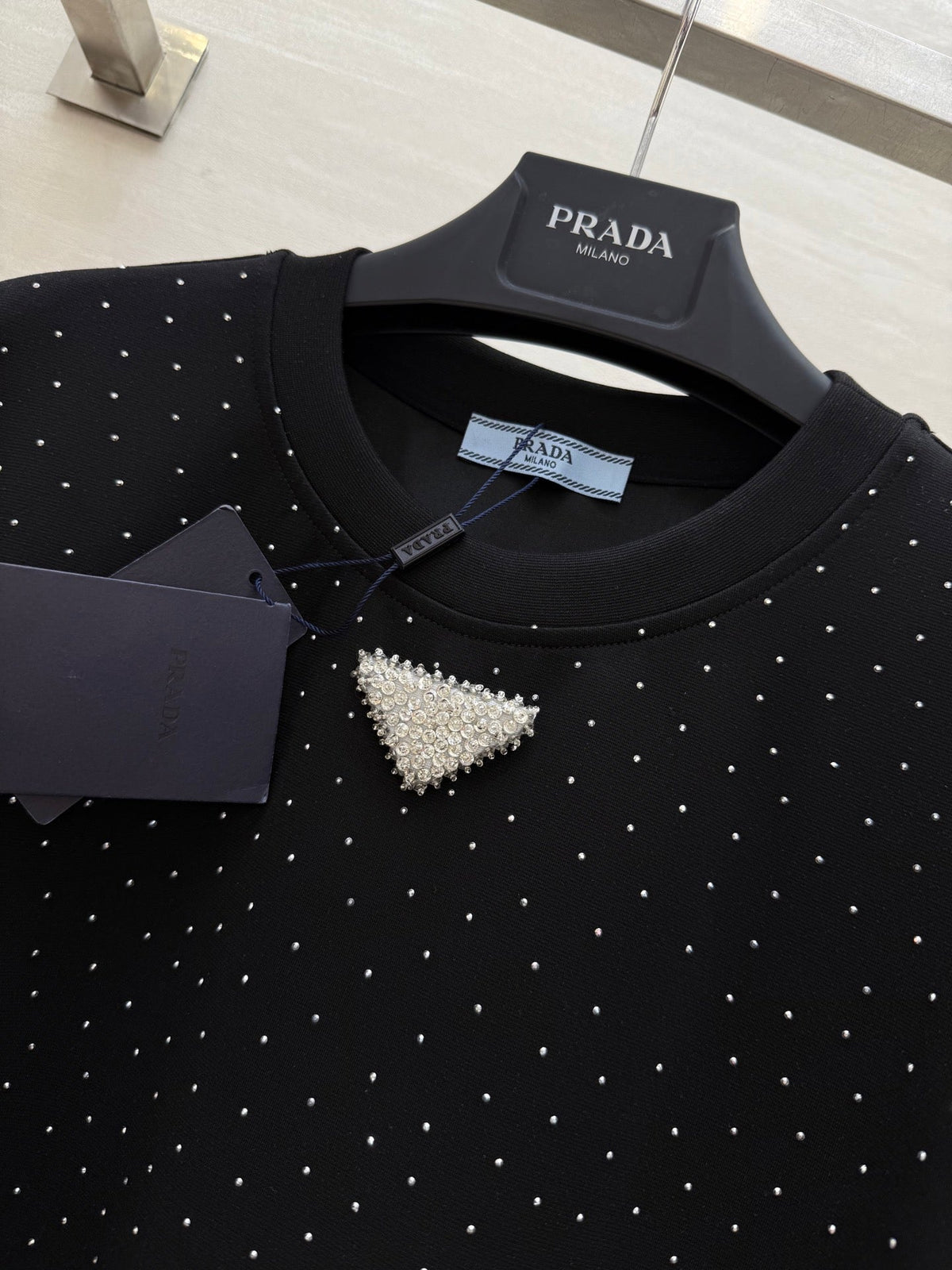 Prada 25 Diamond Dress Black Cotton