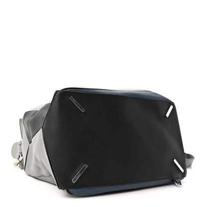 Calfskin Puzzle Bag XL Grey Blue