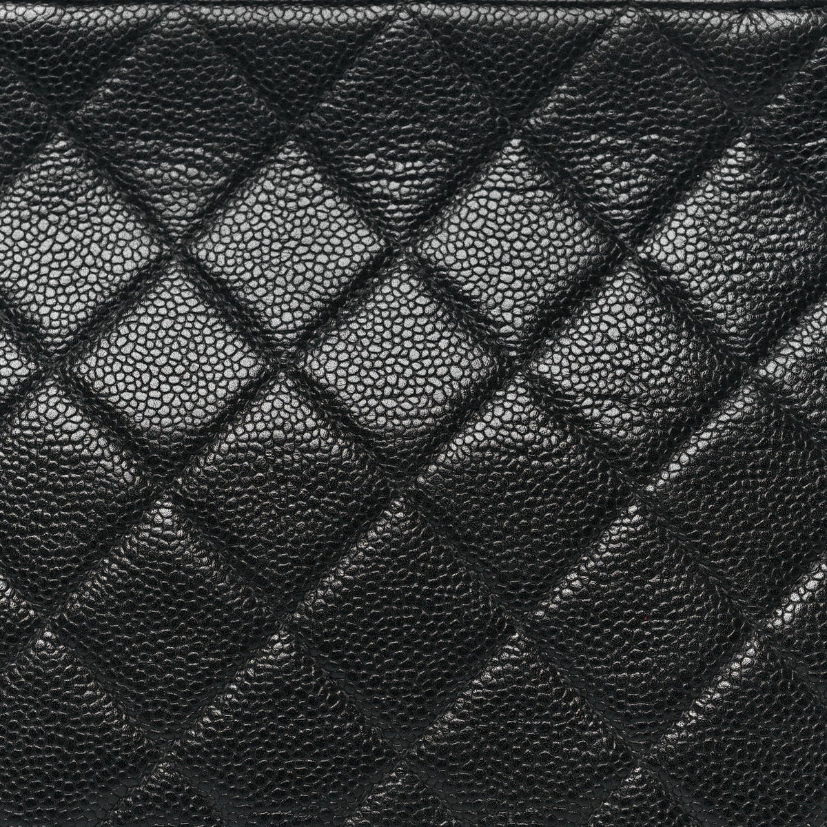 Caviar Quilted Frame Shoulder Bag Black