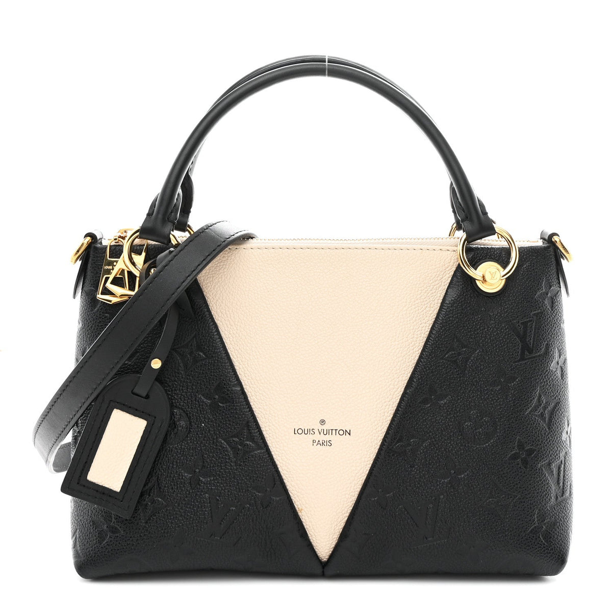 Empreinte V Tote BB Black Creme