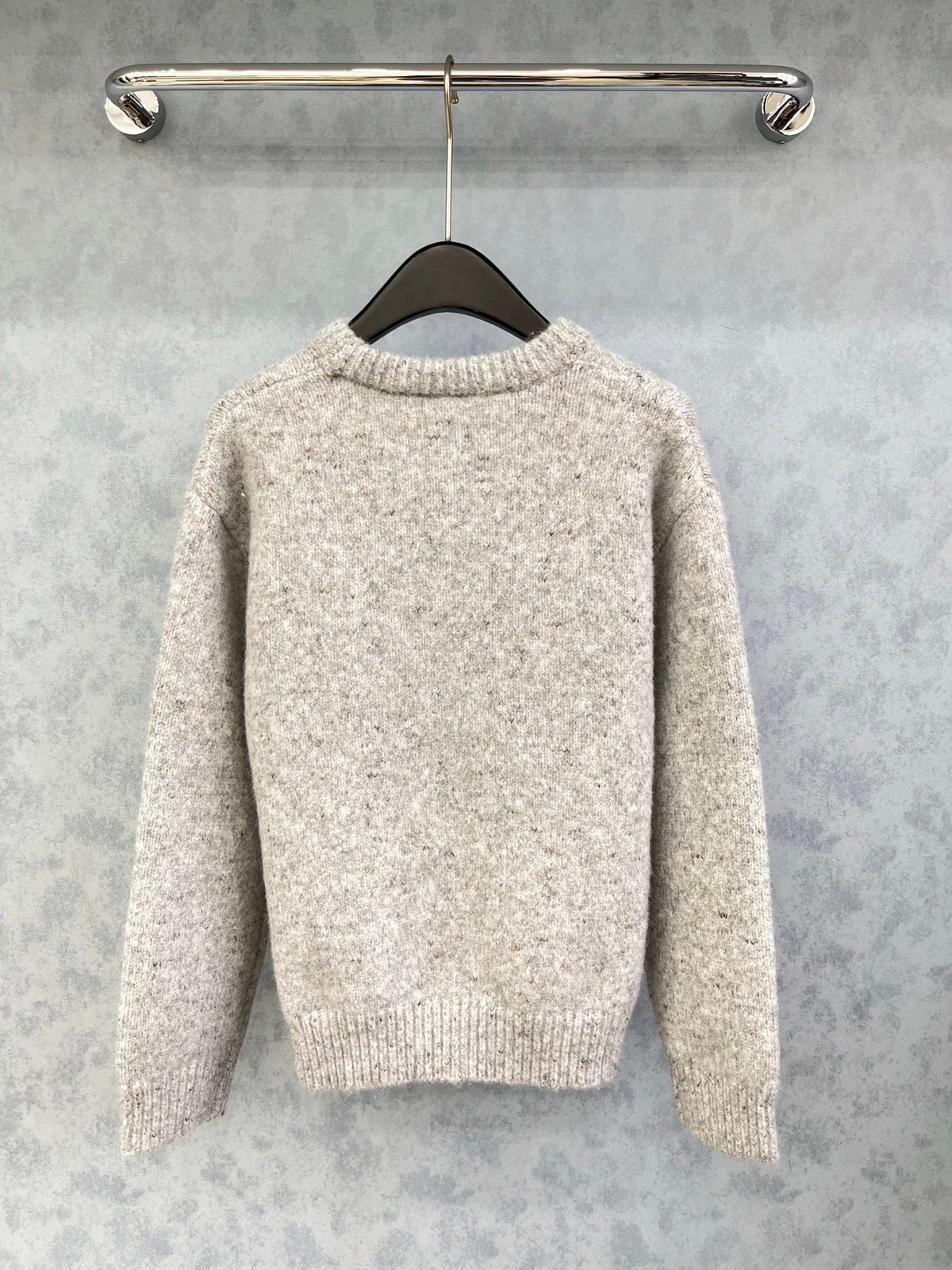 CC 2025 Flower Sweater Gray mix Colors Wool 325844