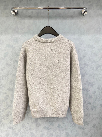 CC 2025 Flower Sweater Gray mix Colors Wool 325844