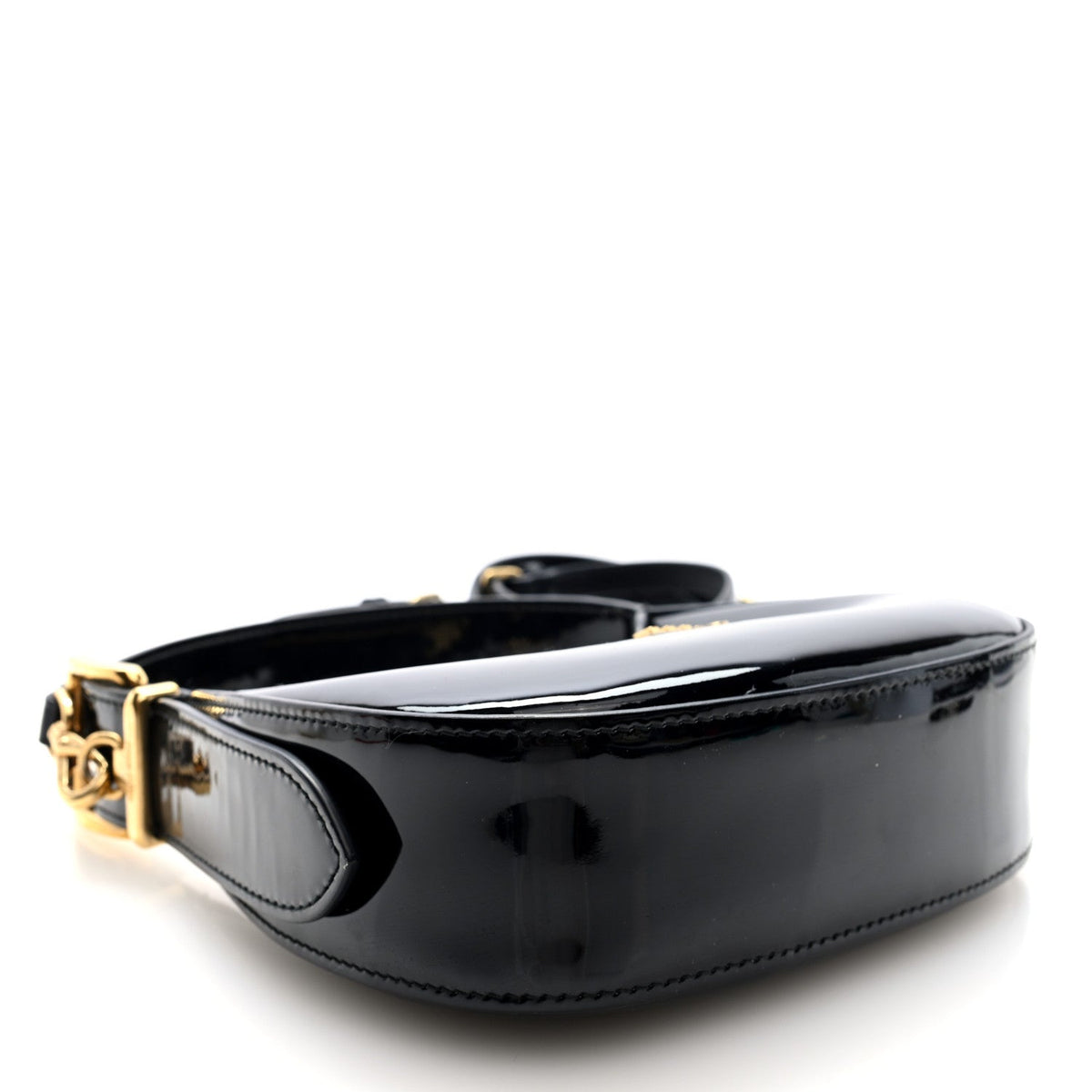 Patent Mini Hobo Black