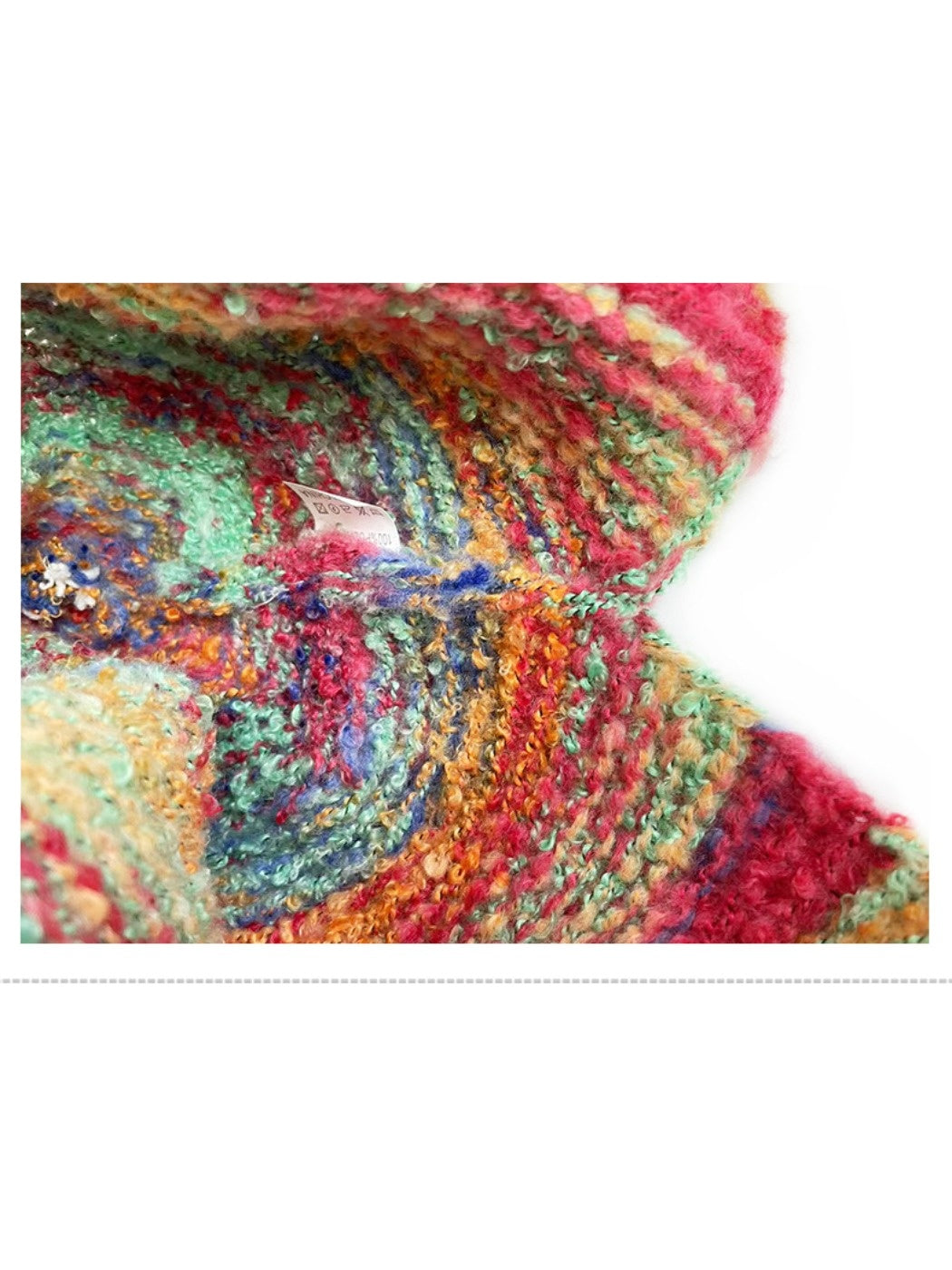 Haila - Colorful Stripes Knitted Beanie with Earflaps