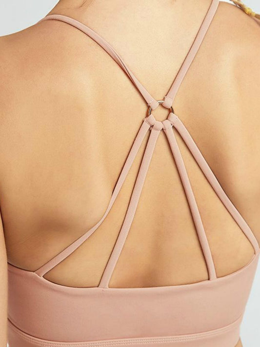 Yoga Vest Sexy Back Nude Fitness Exercise Lightweight Shockproof Gather Running Bra