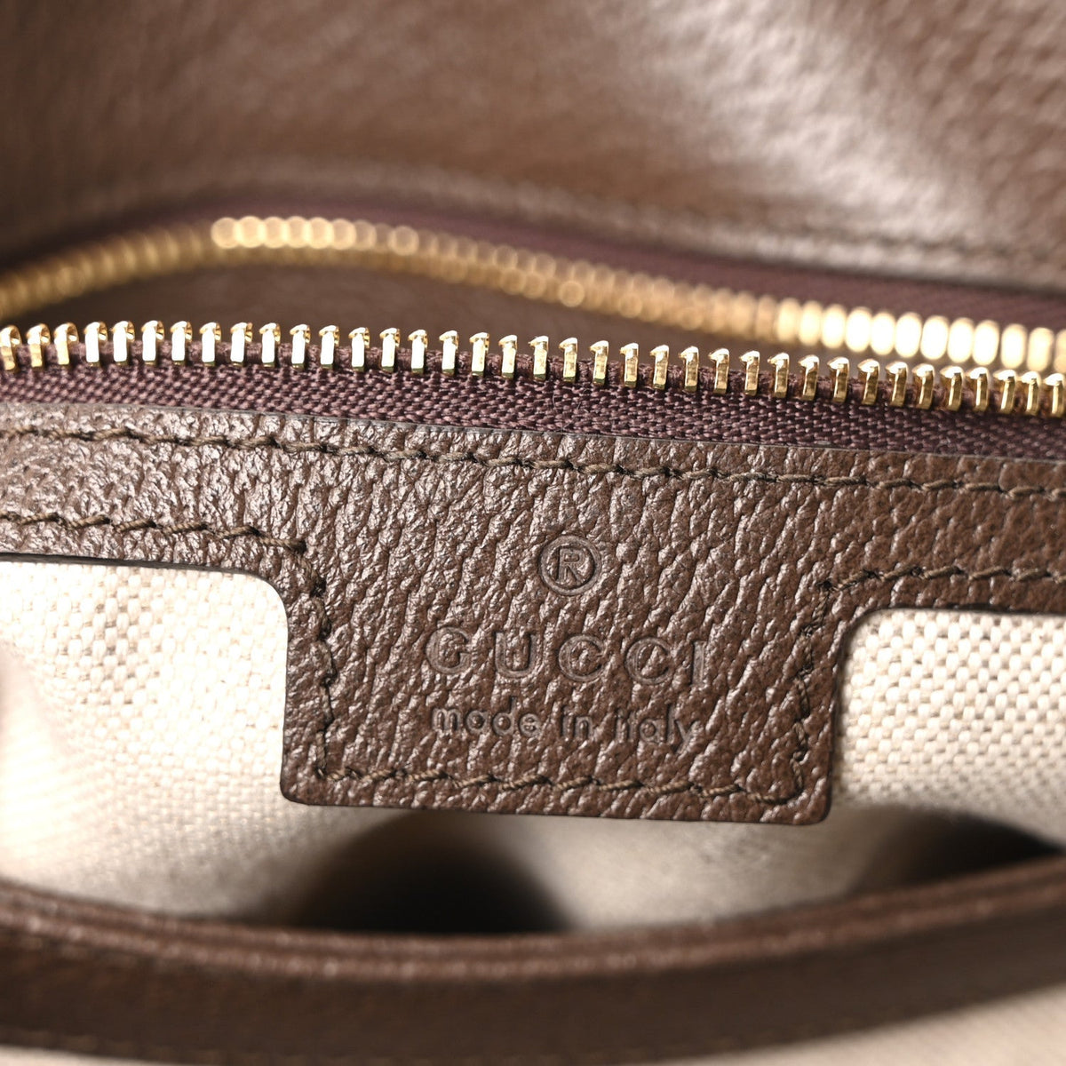 GG Supreme Monogram Textured Dollar Calfskin Web Medium Blondie Shoulder Flap Bag Beige Ebony New Acero